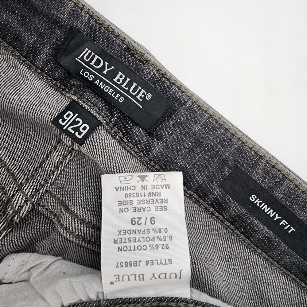 Judy Blue Womens‎ Denim Jeans Skinny Fit Ankle Distressed Size 9/29 Dark Wash - Picture 4 of 7